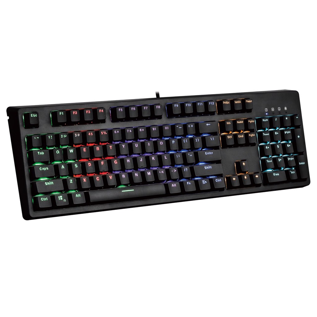 Bàn phím cơ gaming E-Dra EK3104 (USB/Led Rainbow/Outemu Red sw) trang bị dải led 7 màu